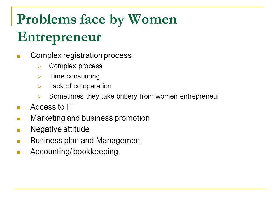 Problems entrepreneurs face